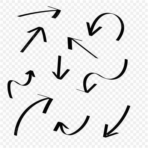 Arrow Set Vector Art PNG, Black Arrow Vector Design Set, Arrow Vector ...