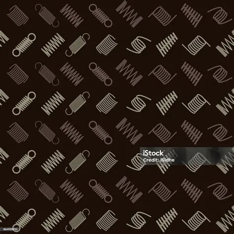 Seamless Pattern With Springs Stock Illustration - Download Image Now ...
