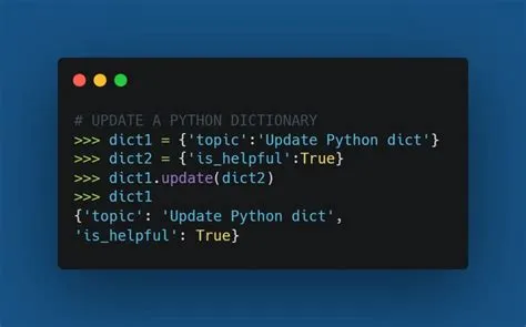 Python Dictionaries Guide