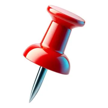 Realistic 3d Push Pins, 3d Pins, Pin, Realistic Pins PNG Transparent ...