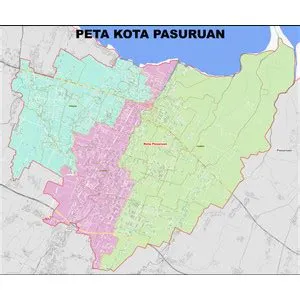 Jual Peta Kota Pasuruan Kecamatan Dan Kelurahan - packing paralon - Kab ...