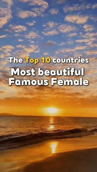 The Top 10 countries Most beautiful Famous Female#aiart - YouTube