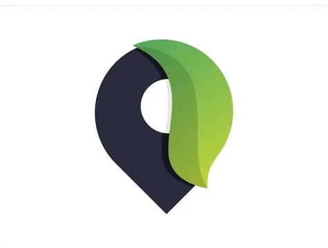 Premium Vector | Nature Pin logo design concept