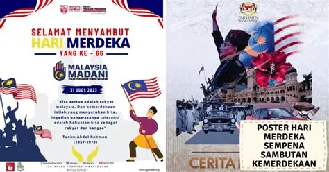 Contoh Poster Hari Merdeka Sempena Sambutan Kemerdekaan