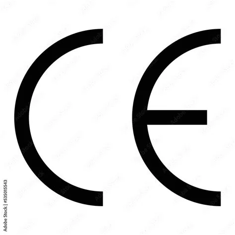 CE mark symbol. Vector illustration isolated on white background. Stock ...