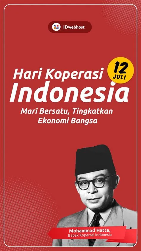 Hari Koperasi Indonesia | Revolusi industri, Poster, Indonesia