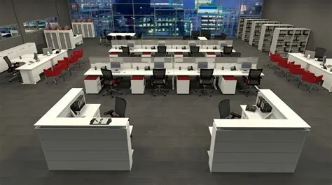 More Traditional Open Plan | Corporate office design, Office furniture ...