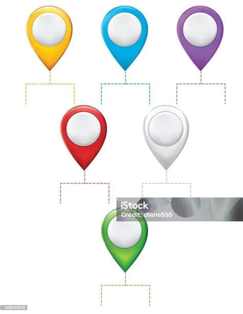 Infografis Pin Peta Warna Ilustrasi Stok - Unduh Gambar Sekarang - Ikon ...