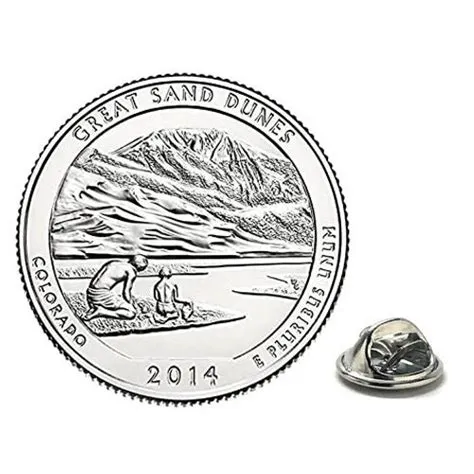 Products :: Lapel Pin Great Sands Dunes National Park Quarter Coin ...