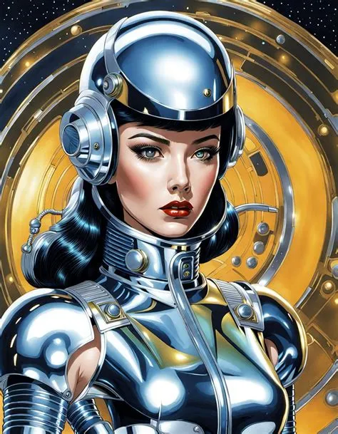 science fiction pinup