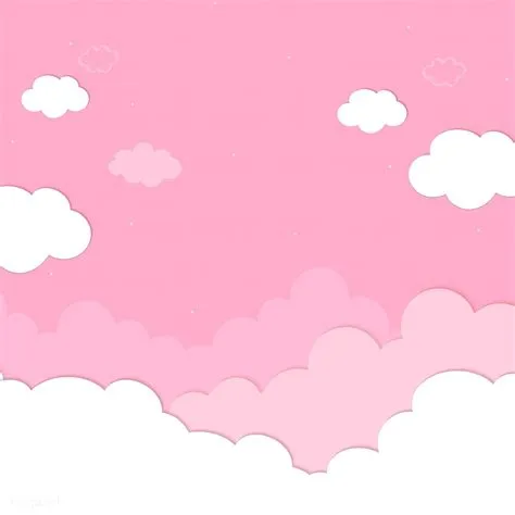 Pink Sky with Clouds Wallpaper Vector