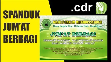 spanduk jumat berbagi cdr - YouTube