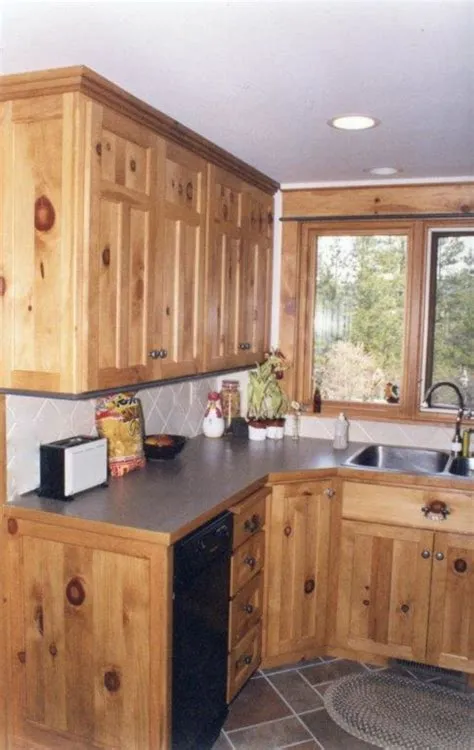 Rustic Pine Kitchen Cabinets