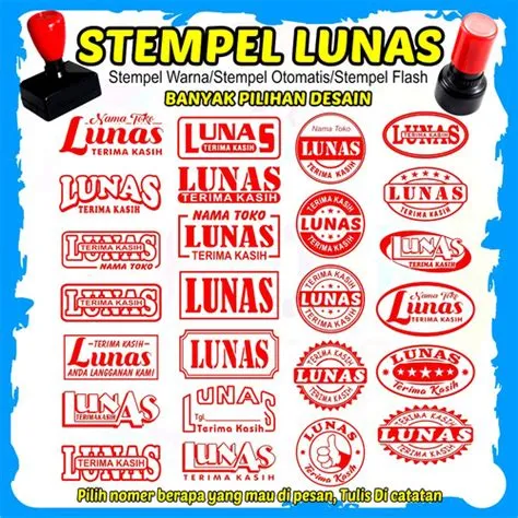 Jual Stempel Lunas Otomatis Desain Custom 1 Warna - Kota Bogor ...