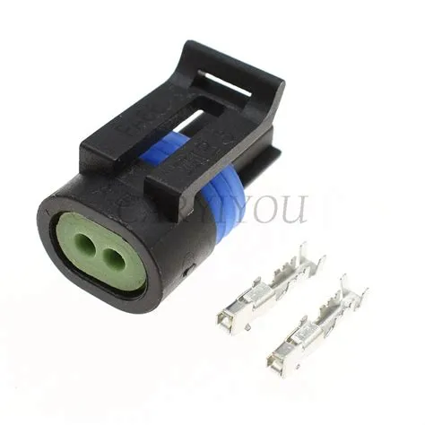 2 Pin Male Female Water Temperature Sensor Plug Waterproof Connector C ...