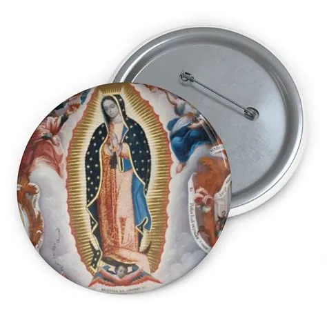 Virgen Pin Button La Virgen Maria Pin Button La Virgen Pin - Etsy