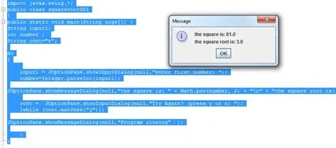 Get the Square and Square Root of a number in Java - iNetTutor.com