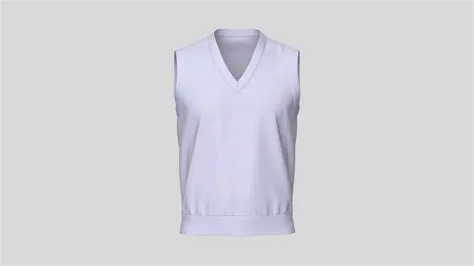 3D Model V-Neck Knitted Vest - TurboSquid 1964364