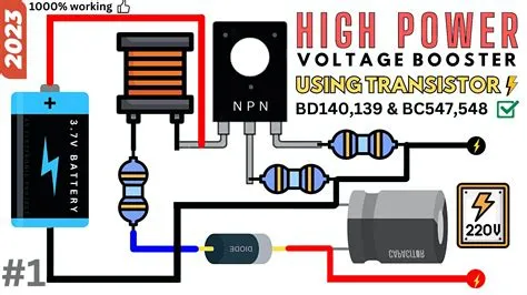Diy voltage booster using Transistor | Electronics projects for ...
