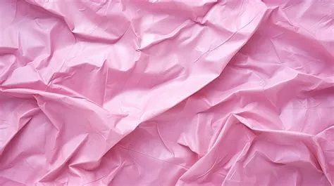 Detailed Shot Of Pink Crumpled Old Paper With Rough Page Texture ...