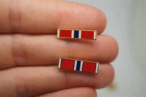 9 US Military Enameled Ribbon Hat Lapel Pins CIB Bronze Star Purple Heart