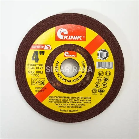 Jual Mata Gerinda Kinik 4" Inch A24Q / Batu Slep Tebal / Batu Gerinda ...