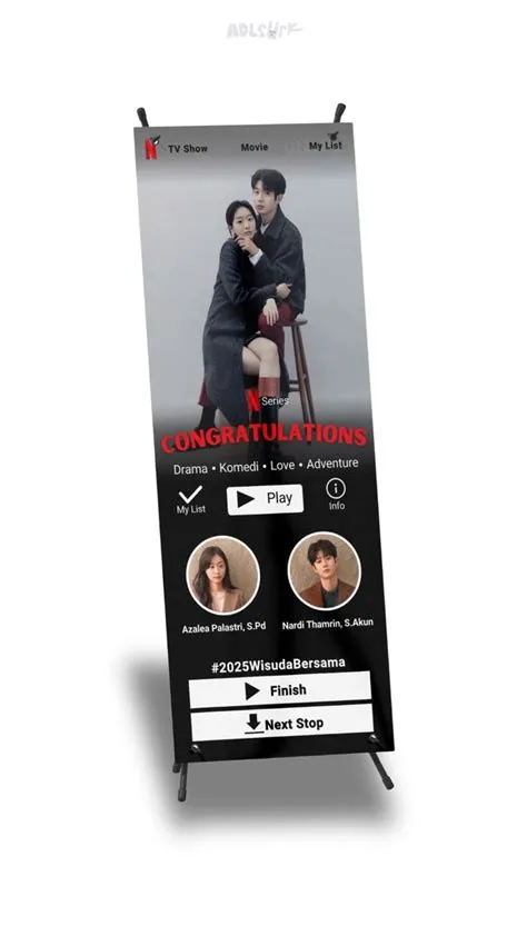 Design Banner A10 (custom) di 2025 | Ide wisuda, Desain banner, Desain