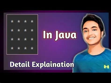 Square star pattern in Java || java star pattern || java number ...