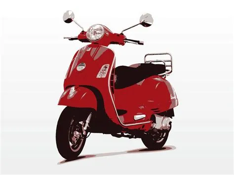 Vespa Scooter Vector Vector Art & Graphics | freevector.com