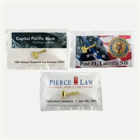 Gavel Lapel Pin Presentation Cards - Engraving, Awards & Gifts