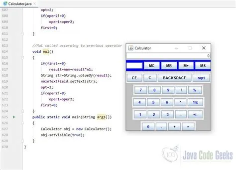 calculator program in java using methods