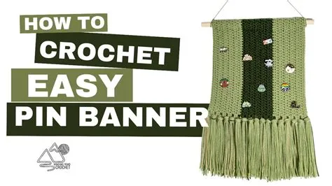EASY CROCHET Pin Banner the Perfect QUICK Handmade Crochet Gift for Pin ...