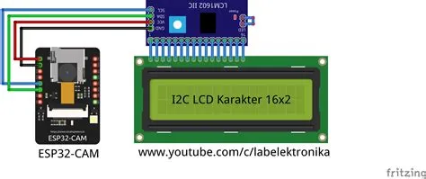 CARA PROGRAM I2C LCD KARAKTER 16x2 MENGGUNAKAN MODULE KAMERA ESP32-CAM ...