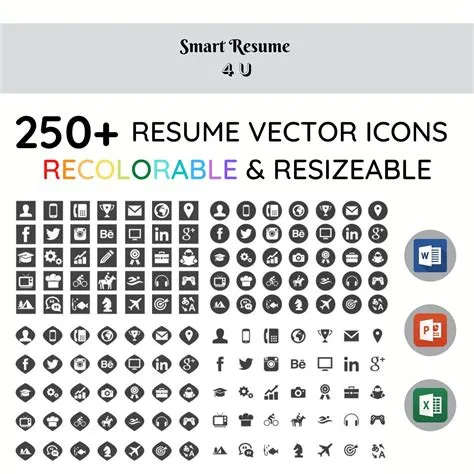Resume Icon Vector