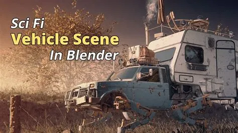 How to Create a Sci Fi Vehicle Scene in Blender 3D | Sci fi vehicle ...