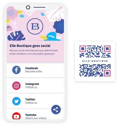 One QR Code for All Social Media Profiles | QR Code Generator