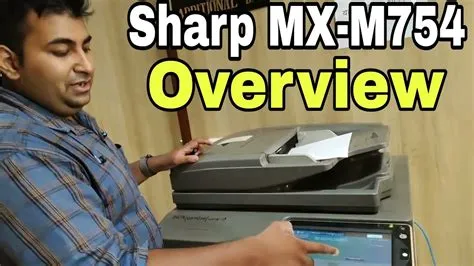 Sharp MFP MX-M754 Overview | How to Operate Sharp Printer | All ...