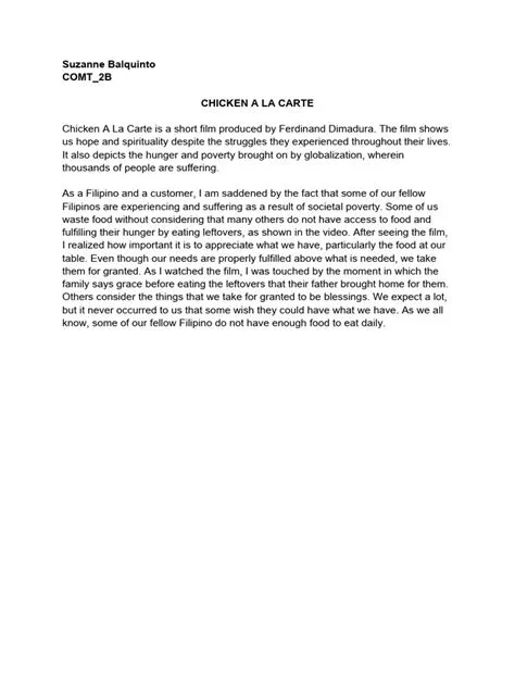 USELF - 1.3.7 Elaborate Anthropological Perspectives (CHICKEN Ala CARTE ...