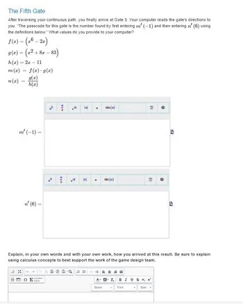 Answered: The Fifth Gate After traversing your continuous path, you ...