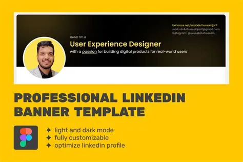 Free Editable LinkedIn Banner Templates & Backgrounds | Figma