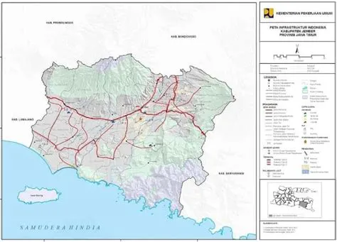 Peta Kabupaten Jember Terbaru HD Lengkap dan Keterangannya