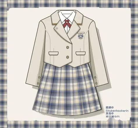 jk制服设计基础版型图-千图网