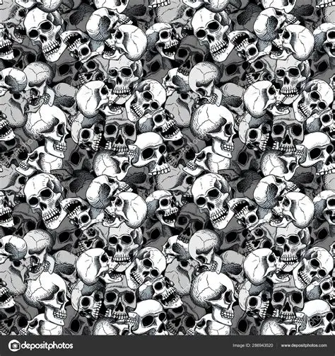 Black And White Skull Patterns