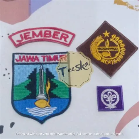 Jual Set Atribut Seragam Pramuka Logo Tunas Kelapa dan Wosm, Logo ...