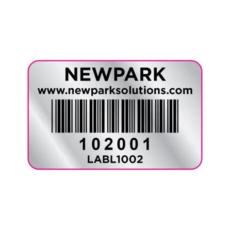 Newpark Solutions Code 39 Barcode Labels