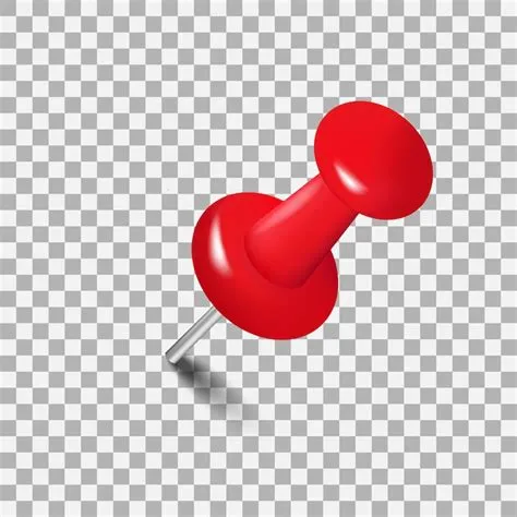 Premium Vector | Realistic red pushpin.pushpin for paper notice.vector
