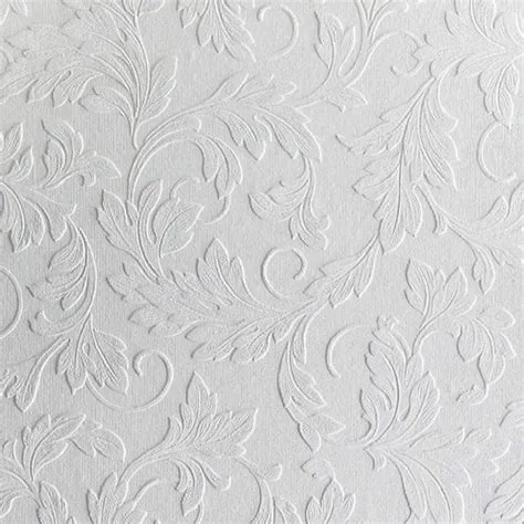 Scrolling Leaf Paintable Textured Vinyl • Sticky Things