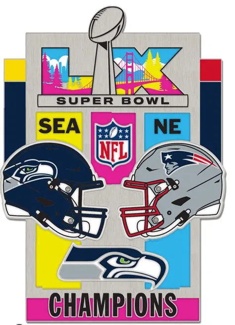 Super Bowl LX (60) Champions Medium Style Pin - (Ships ≈ 5/1)