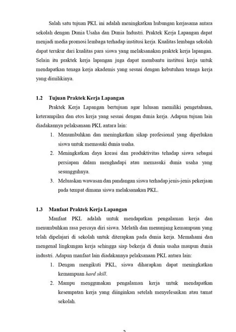 11 Contoh Latar Belakang PKL SMK dan Mahasiswa Berbagai Jurusan
