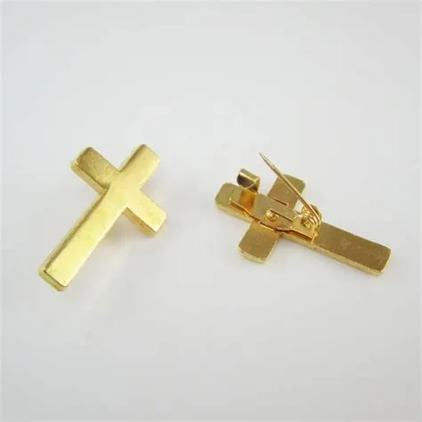 Gold Cross Pins at Beulah Insley blog